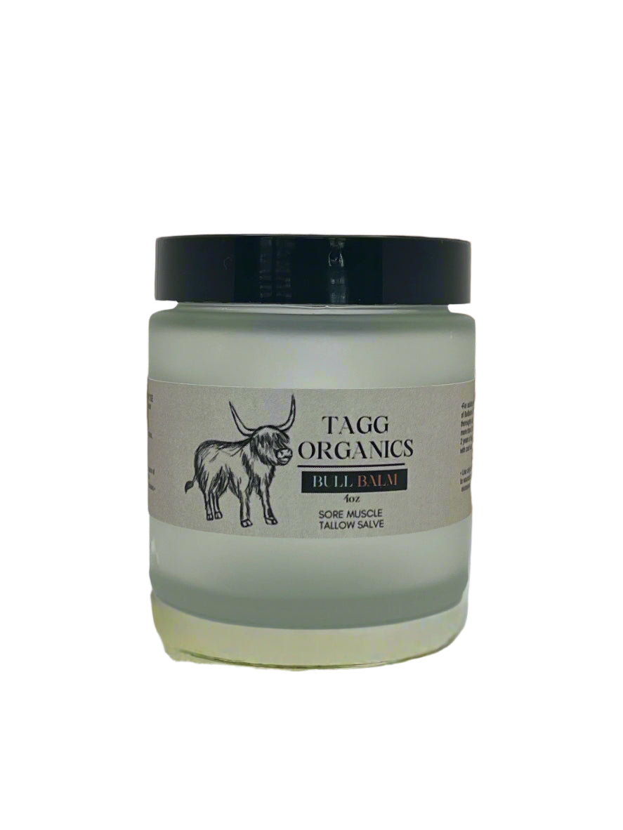 BULL BALM - SORE MUSCLE SALVE - TAGG ORGANICS
