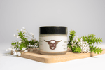 Unscented whipped tallow cream in glass jar - Tagg Organics