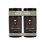 Two containers of tallow deodorant with a label indicating 'HOLY-PIT' on a white background.