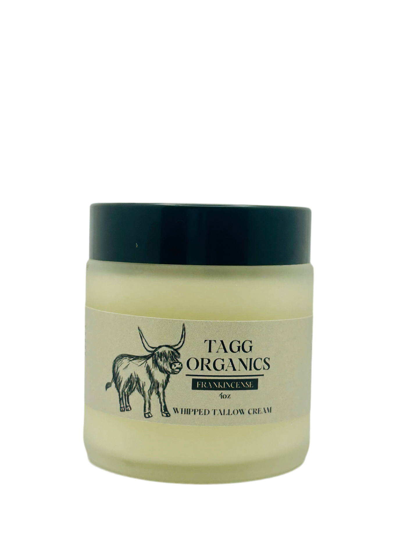 TAGG ORGANICS Tallow Cream Frankincense 4 oz Front