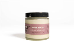 Rose Blend whipped tallow cream in glass jar - Tagg Organics