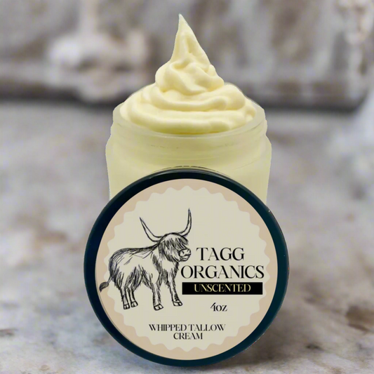 TAGG ORGANICS TALLOW CREAM UNSCENTED 4OZ