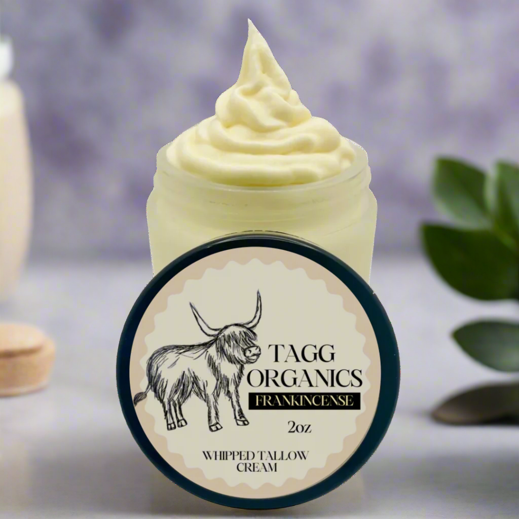 TAGG ORGANICS Tallow Cream Frankincense 2oz 