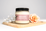 Rose Blend whipped tallow cream in glass jar - Tagg Organics