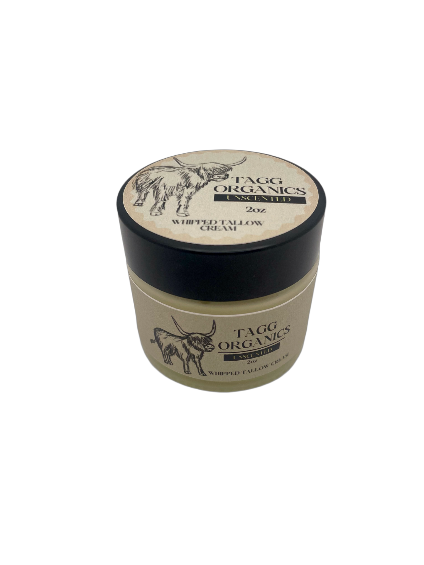 Organic Whipped Tallow Cream -Rose Blend 2 oz