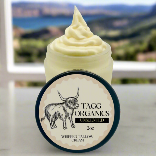 TAGG ORGANICS TALLOW CREAM UNSCENTED 2OZ FRONT