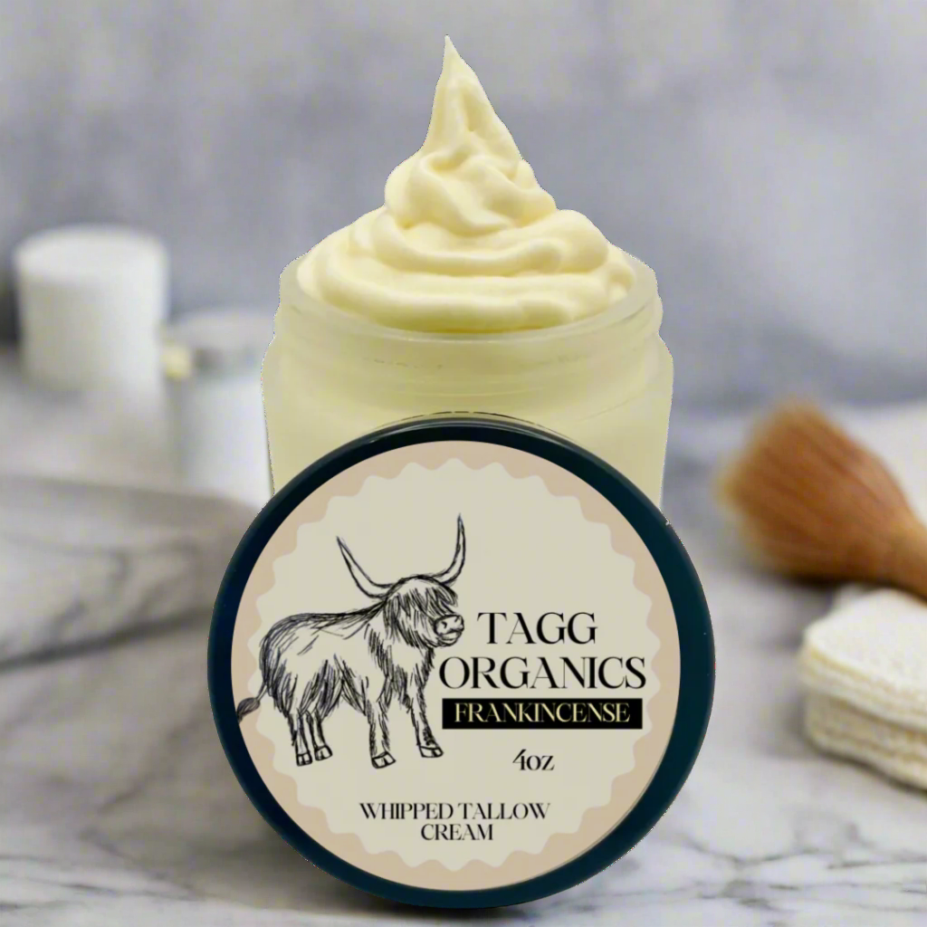 TAGG ORGANICS TALLOW CREAM FRANKINCENSE 4oz