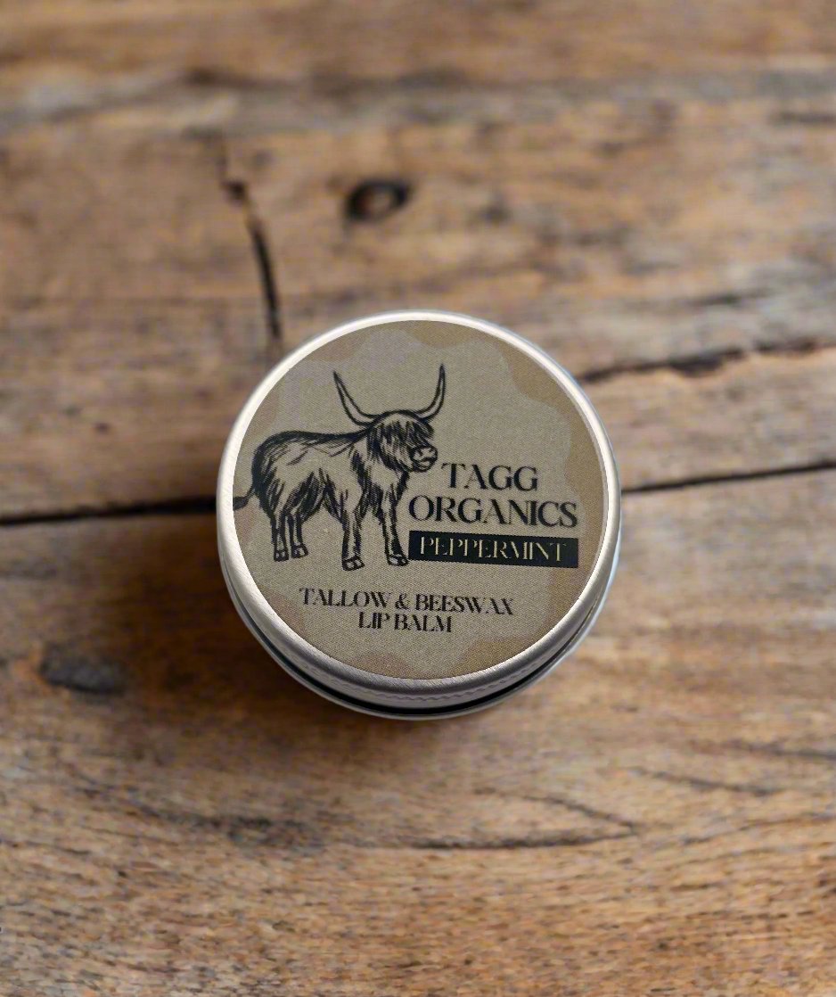 TAGG ORGANICS LIP BALM PEPPERMINT .5 oz FRONT