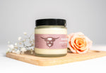 Rose Blend whipped tallow cream in glass jar - Tagg Organics