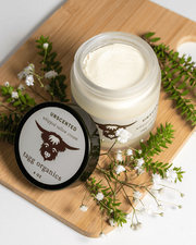  Unscented whipped tallow cream in glass jar - Tagg Organics